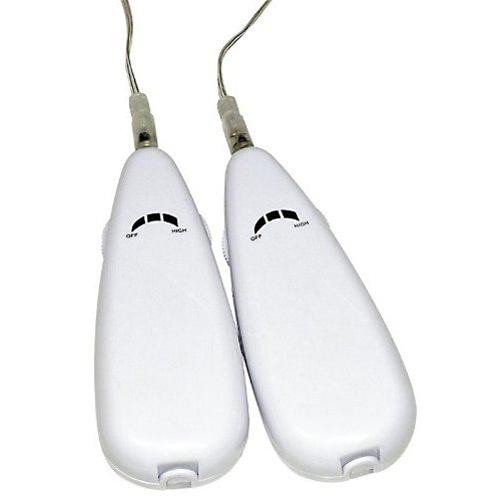 Страпон двойной Strap-on Duo с вибрацией телесный