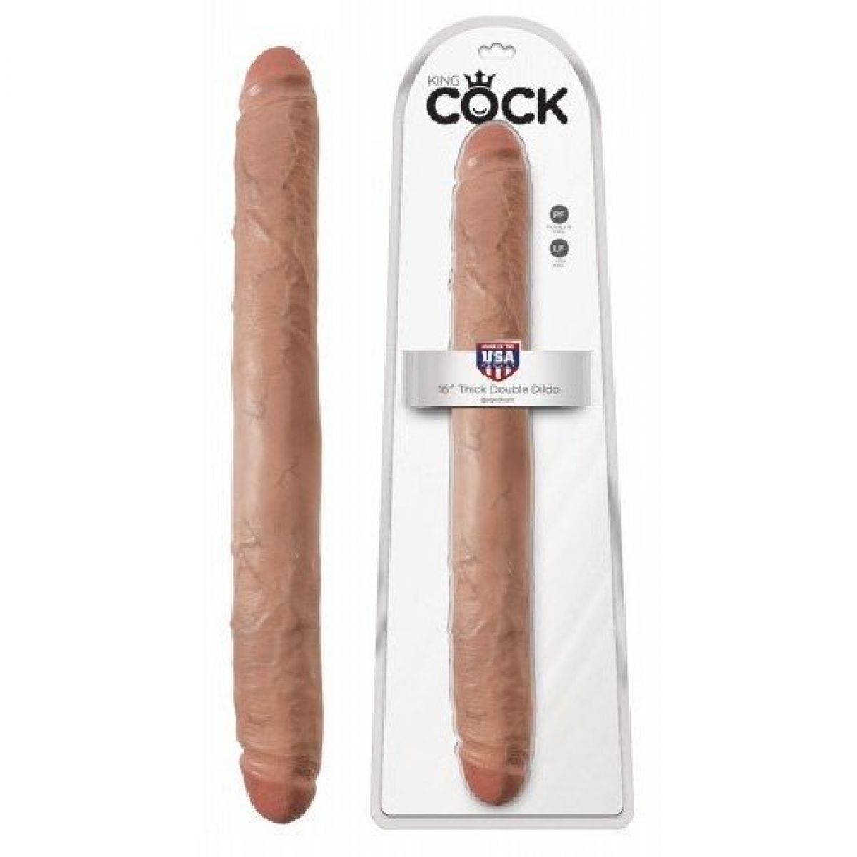 Двухсторонний фаллоимитатор King Cock 16" Thick Double Dildo