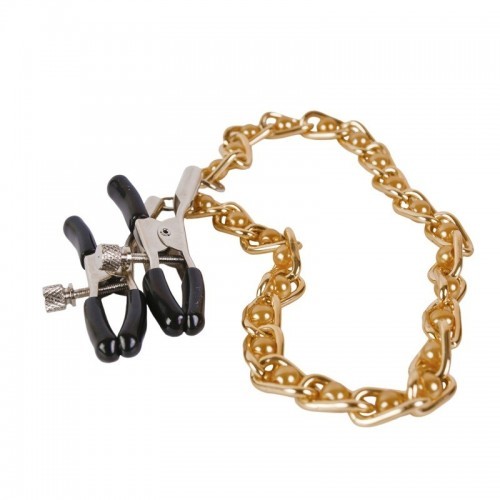 Зажимы с цепочкой Gold and Flesh