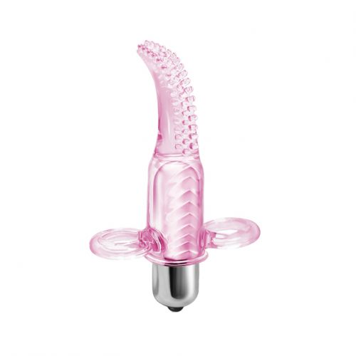 Вибро-насадка на палец Vibro Finger, розовая