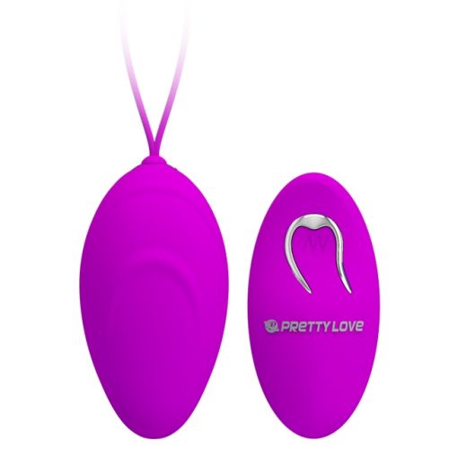 Виброяйцо Pretty Love Hyper Egg со сменной насадкой и беспроводным управлением 
