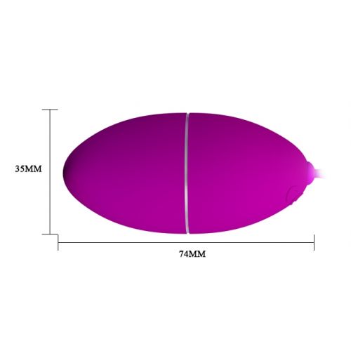 Виброяйцо Pretty Love Hyper Egg со сменной насадкой и беспроводным управлением 