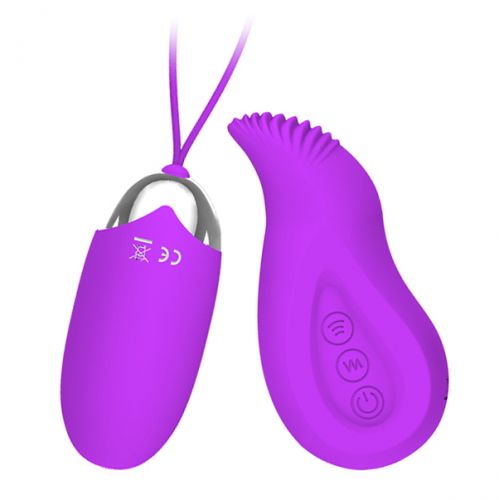 Стимулятор 2 в 1: виброяйцо и стимулятор клитора Pretty Love Eden