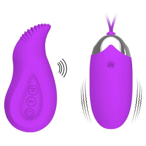 Стимулятор 2 в 1: виброяйцо и стимулятор клитора Pretty Love Eden