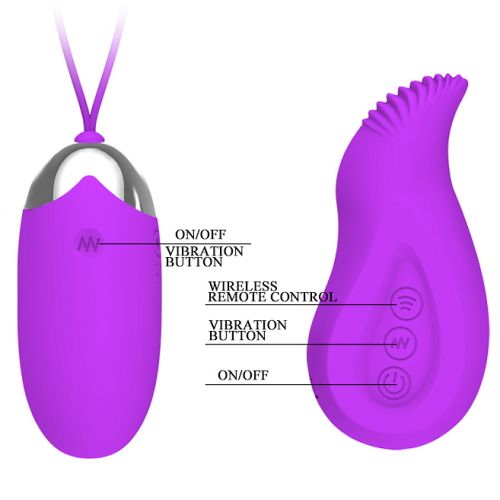 Стимулятор 2 в 1: виброяйцо и стимулятор клитора Pretty Love Eden