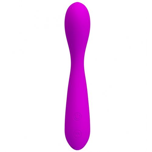 Мощный гибкий вибратор для зоны G Pretty Love Nigel пурпурный