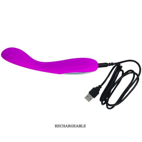 Мощный гибкий вибратор для зоны G Pretty Love Nigel пурпурный