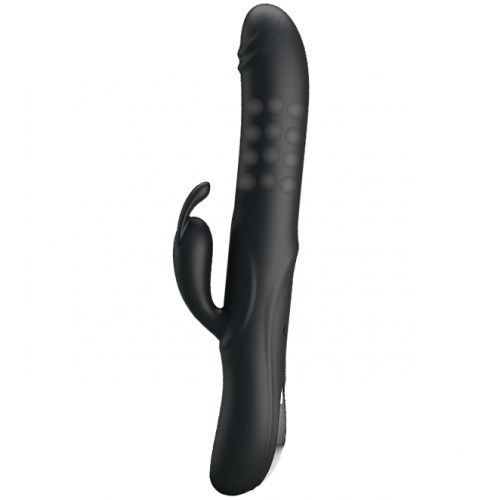 Вибратор Pretty Love Colin с клиторальным стимулятором и функцией вращения ствола