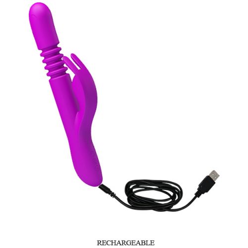 Вибратор-кролик с ротацией и поступательными движениями Pretty Love Donahue