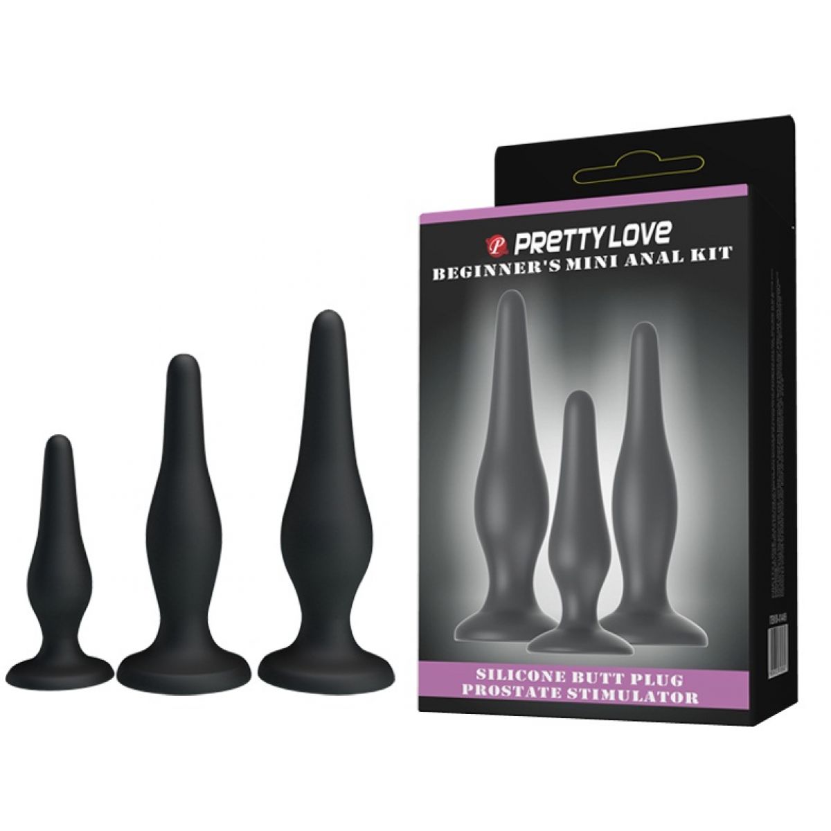 Набор силиконовых анальных пробок