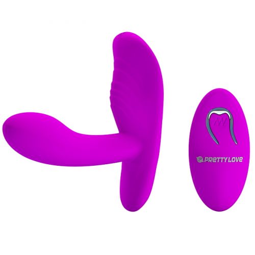 Вагинально-клиторальный стимулятор Pretty Love с дистанционным управлением