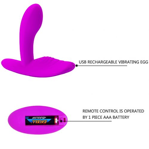 Вагинально-клиторальный стимулятор Pretty Love с дистанционным управлением