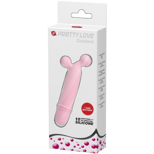 Мини-вибратор оригинальной формы Goddard нежно-розовый