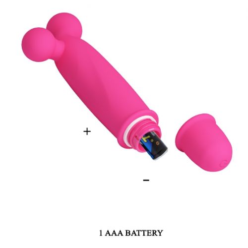 Мини-вибратор оригинальной формы Goddard малиновый