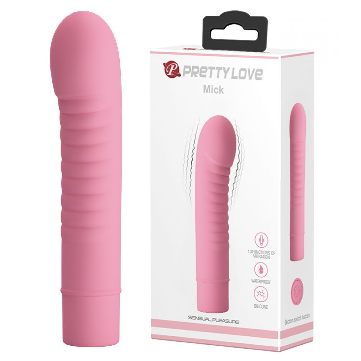 Мини-вибратор Pretty Love Mick нежно-розовый