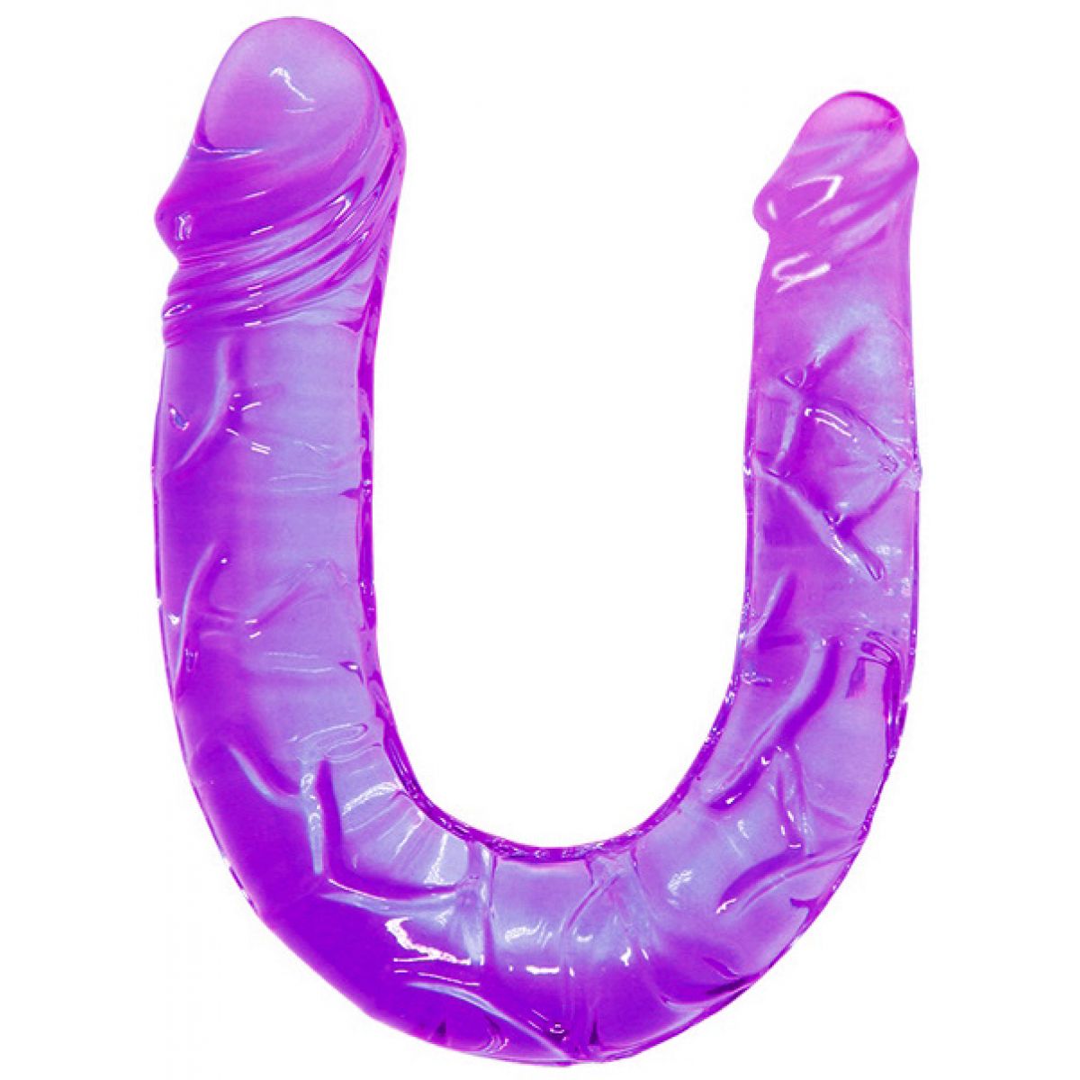 Двухголовый фаллоимитатор Double Dong фиолетовый 30 см