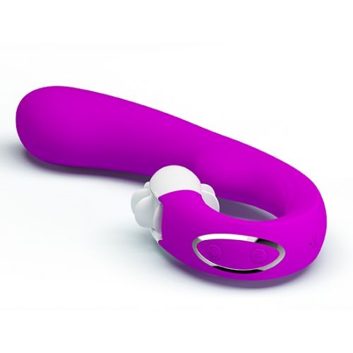 Перезаряжаемый вибратор с вращающимся клиторальным стимулятором Magic Tongue