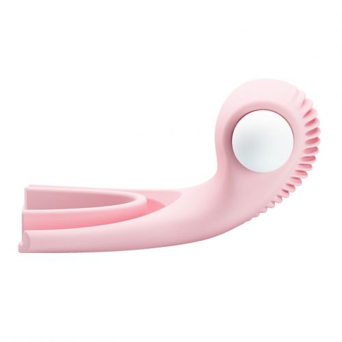 Вибромассажер для оральных ласк светло-розовый 