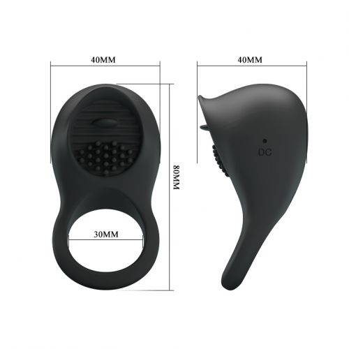 Эрекционное виброкольцо Pretty Love Ring Shaking 2 перезаряжаемое