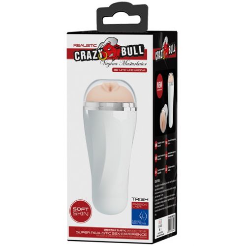 Мастурбатор-вагина в колбе Crazy Bull