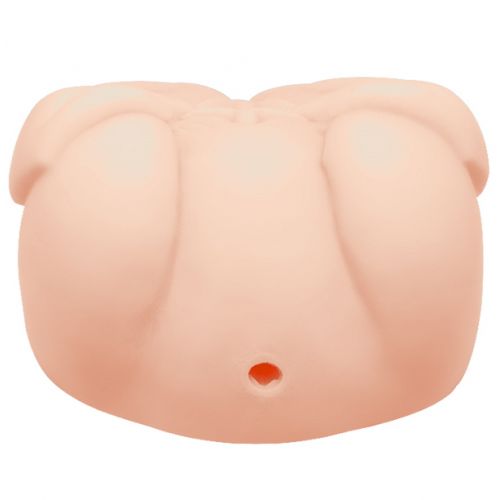 Мастурбатор-реалистик Crazy Bull с двумя отверстиями и двойным виброяйцом