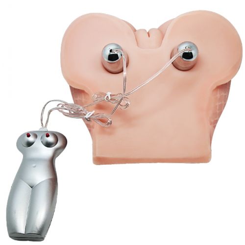 Вагина и попка в рваных колготках в сеточку с вибрацией и голосовым сопровождением