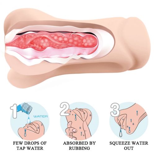 Мастурбатор-вагина с эффектом выделения смазки