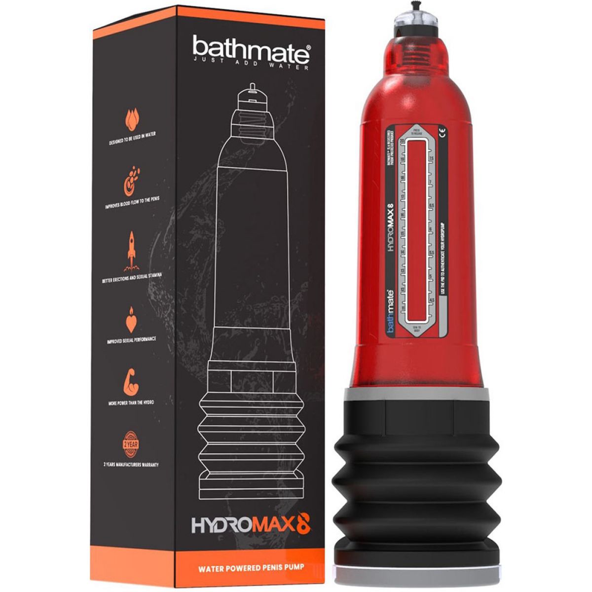 Гидропомпа Bathmate HydroMax8 Brilliant красная