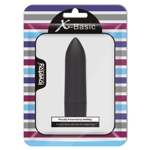 Черная вибропулька X-Basic Lovetoy