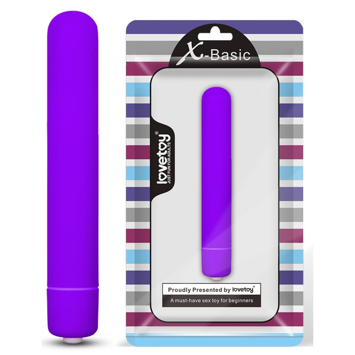 Мини-вибратор X-Basic с 10 режимами