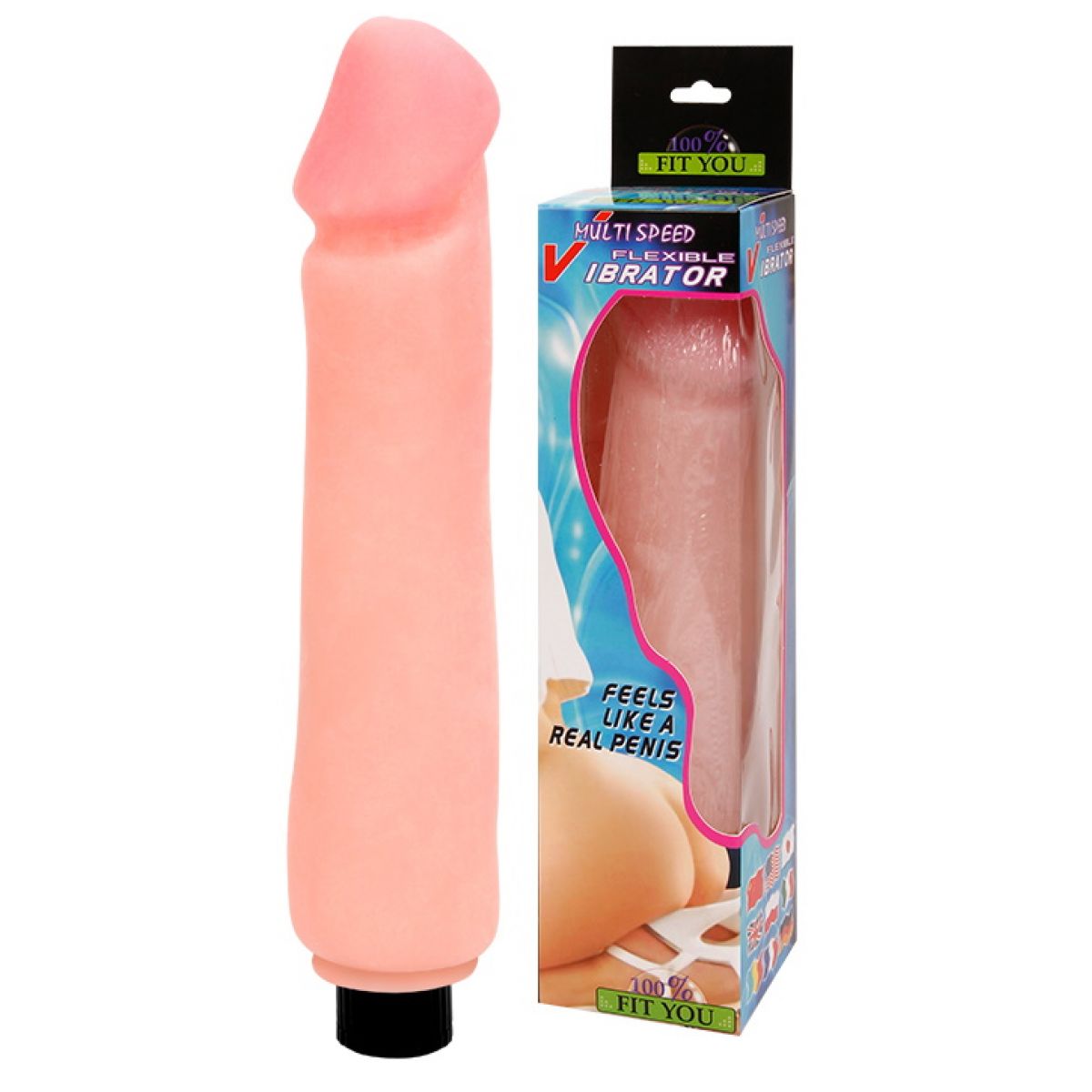 Нежный вибратор 23,5 см