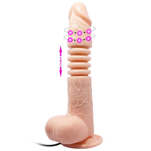 Вибратор-реалистик с ротацией и поступательными движениями Thunder Up