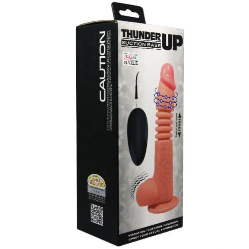 Вибратор-реалистик с ротацией и поступательными движениями Thunder Up