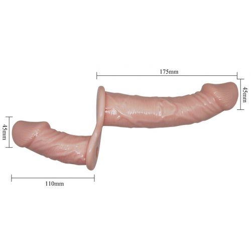 Двойной страпон с вибрацией Ultra Passionate Harness на трусиках