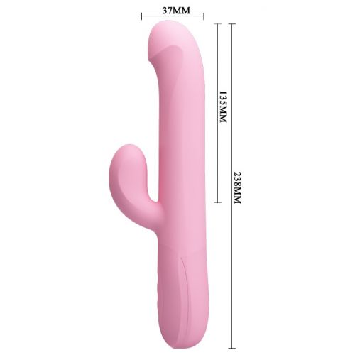 Вибратор-ротатор с клиторальным стимулятором Pretty Love Truman