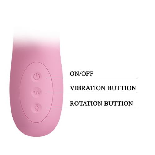 Вибратор-ротатор с клиторальным стимулятором Pretty Love Truman