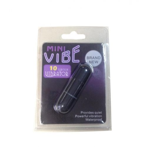 Вибропуля Mini Vibe черная с 10 функциями вибрации