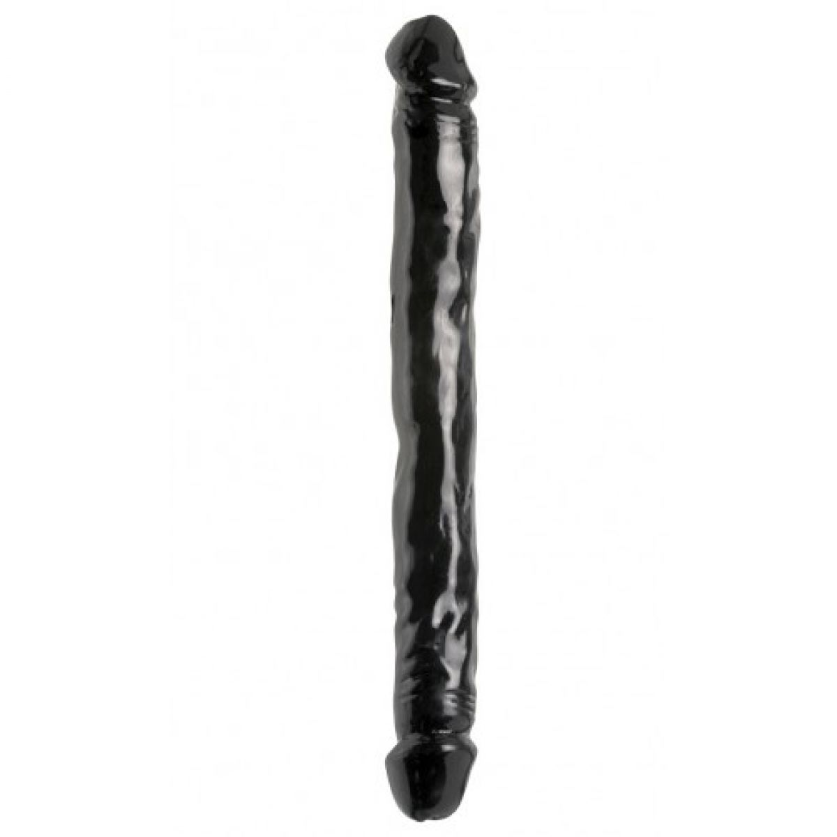 Двухсторонний фаллоимитатор Basix Rubber Works 12 Double Dong Black