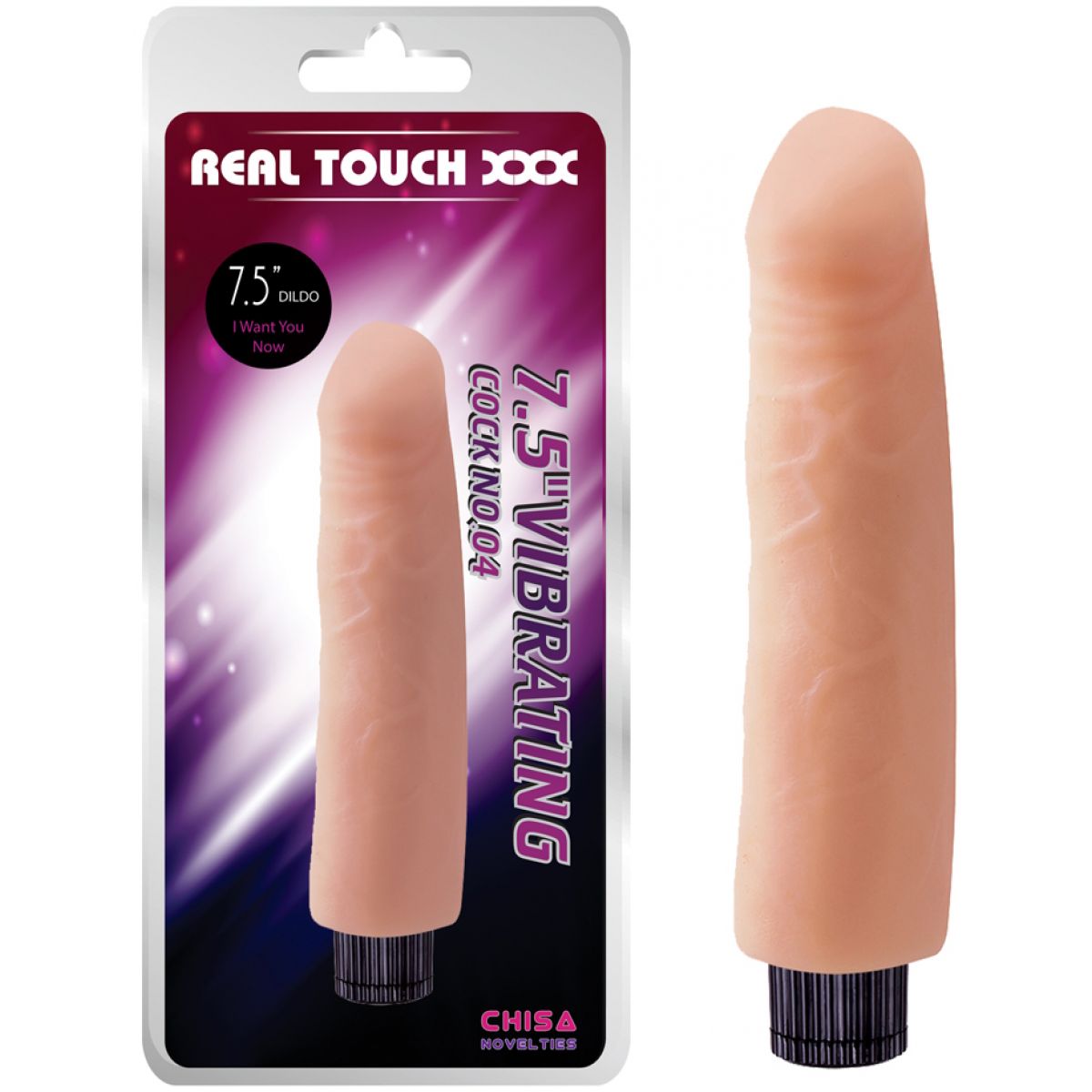 Реалистичный вибратор с выраженным рельефом Vibe Cock 19 см