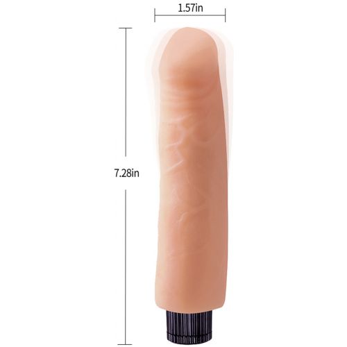 Реалистичный вибратор с выраженным рельефом Vibe Cock 19 см