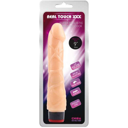 Реалистичный вибратор с выраженным рельефом Vibe Cock 22 см
