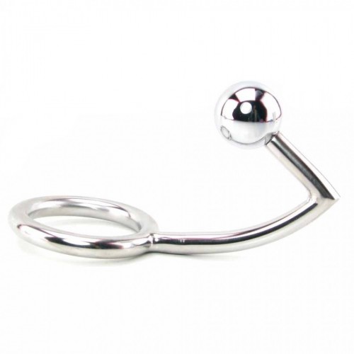 Стальной аналлок с шаром и диаметром кольца 4,4 см