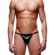 Глянцевые мужские V-стринги Envy черные S/M