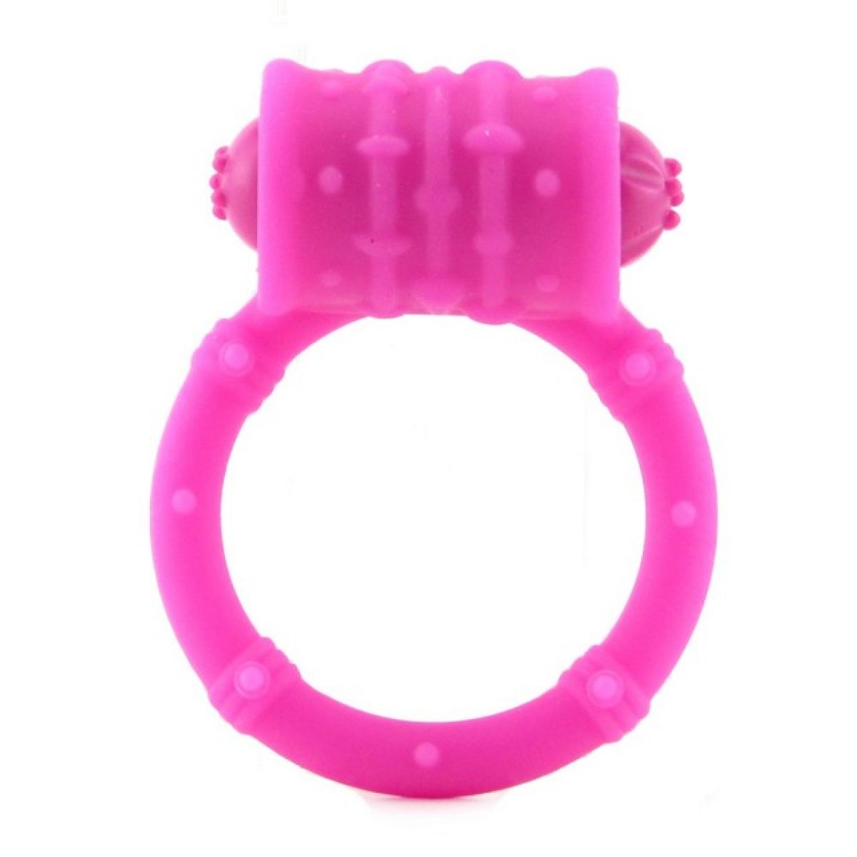 Стимулирующее кольцо с вибро-моторчиком розовое Posh