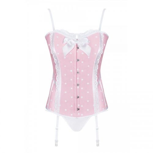 Розовый корсет и трусики Dottie L/XL