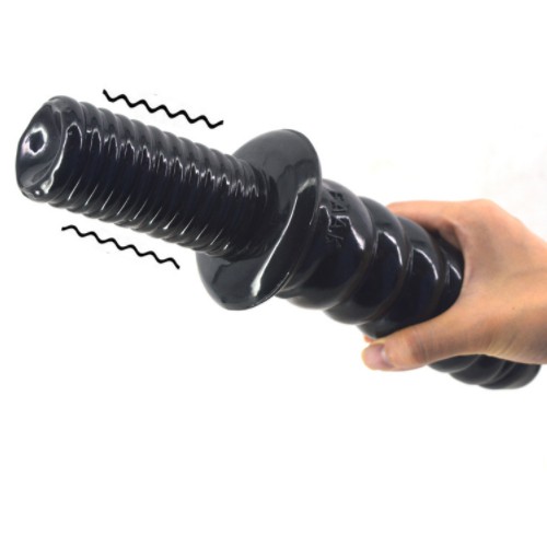 Черный анальный жезл Улитка