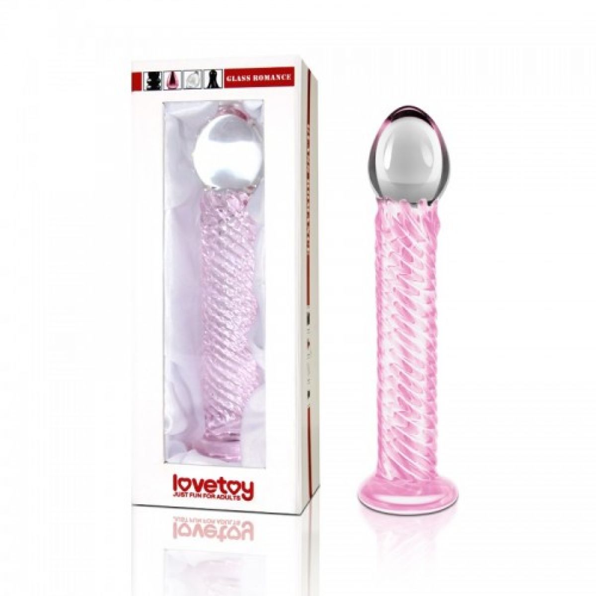 Стеклянный анальный фаллоимитатор Glas Calisto Clear Glass Dildo, бесцветный, до 18 см GLAS-78 - Glas - Анальные стимуляторы - Купить