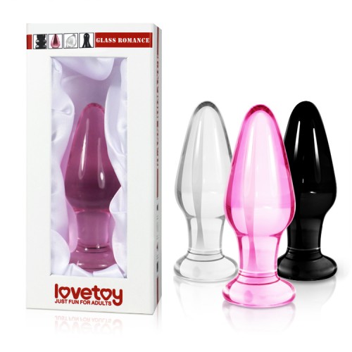 Анальная пробка из стекла прозрачная Glass Romance