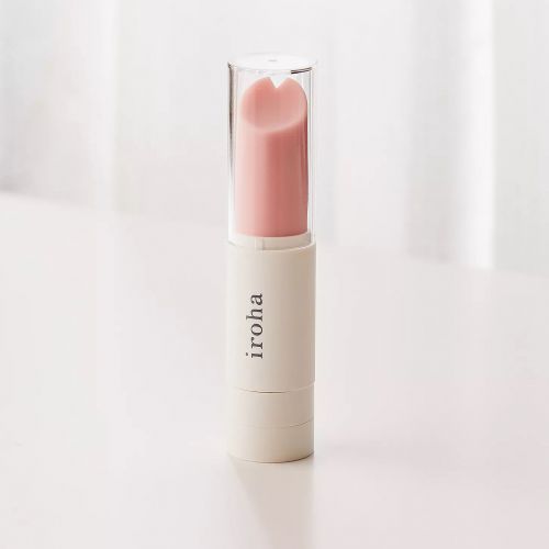 Мини-вибростимулятор в виде губной помады Iroha Stick бежевый