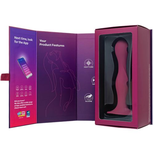 Фаллоимитатор со смещенным центром тяжести Satisfyer Double Ball-R красный 18 см